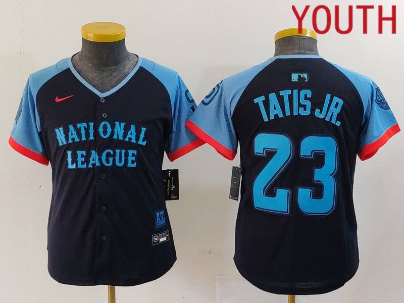 Youth San Diego Padres #23 Tatis jr Blue All star 2024 Nike MLB Jersey style 1